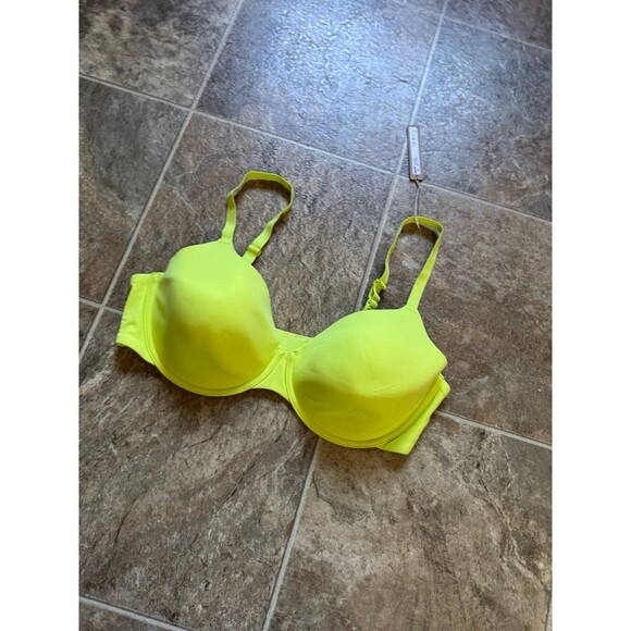Skims Fits Everybody T-shirt Demi Bra Daffodil 40C - Picture 6 of 11